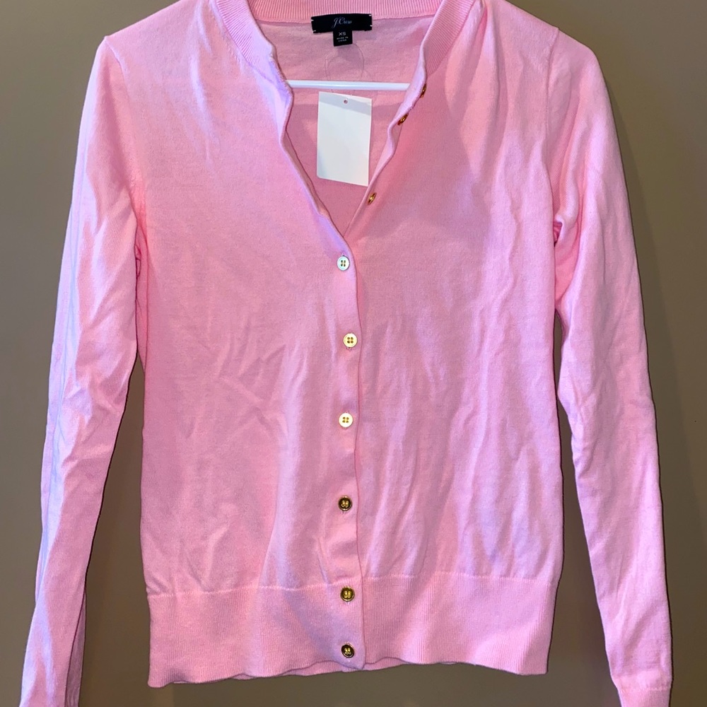 Pink cardigan